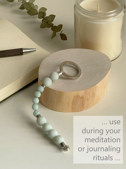 Amazonite Meditation & Breathing Beads - Calming & Communication