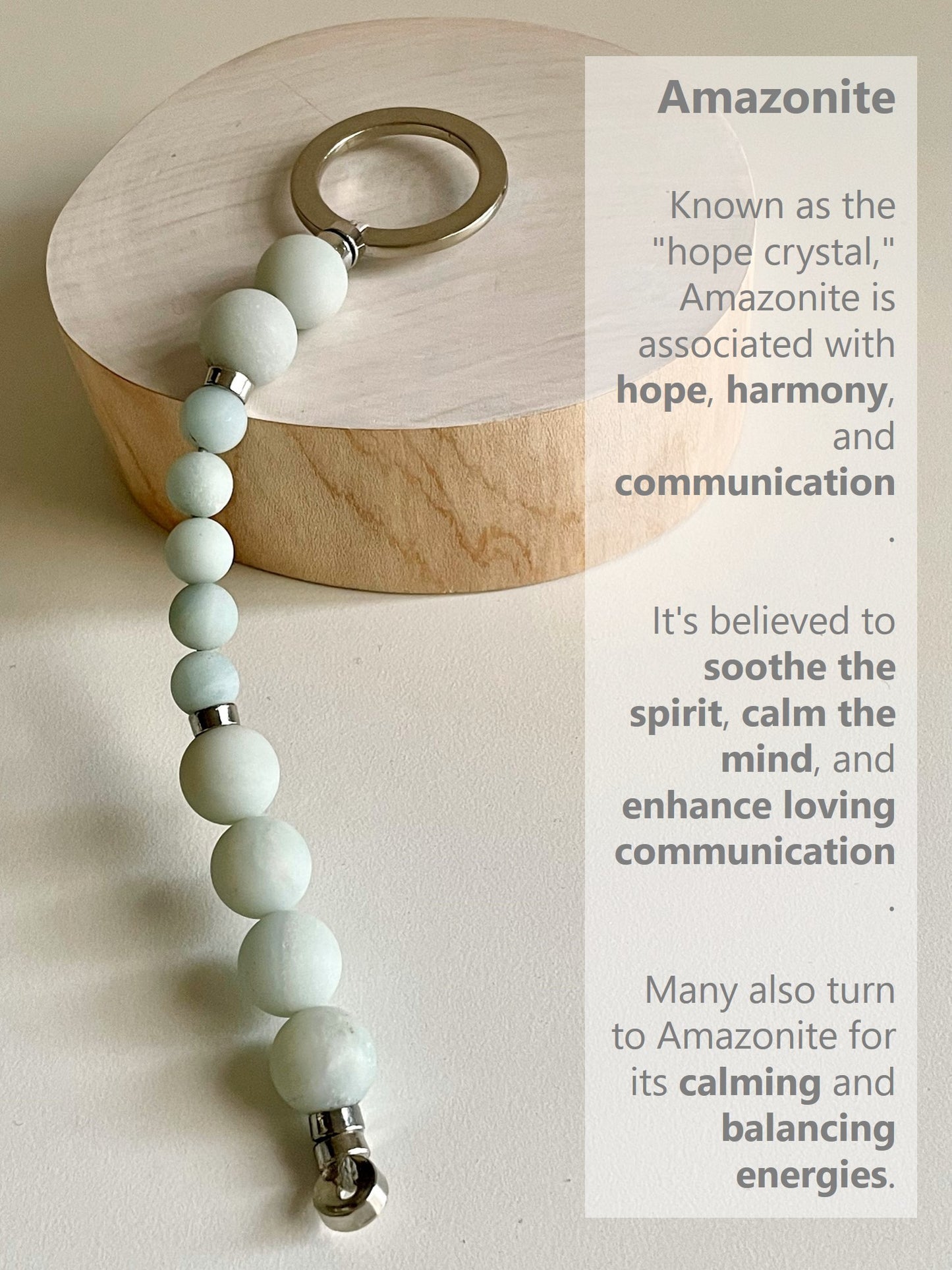Amazonite Meditation & Breathing Beads - Calming & Communication