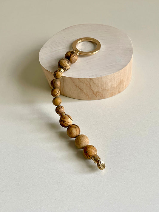 Picture Jasper Meditation & Breathing Beads - Grounding, Stability, and Harmony