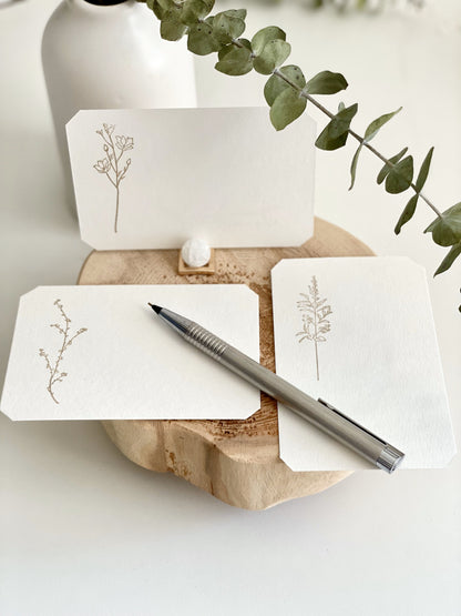 Handmade Blank Intention Cards - Special events favors