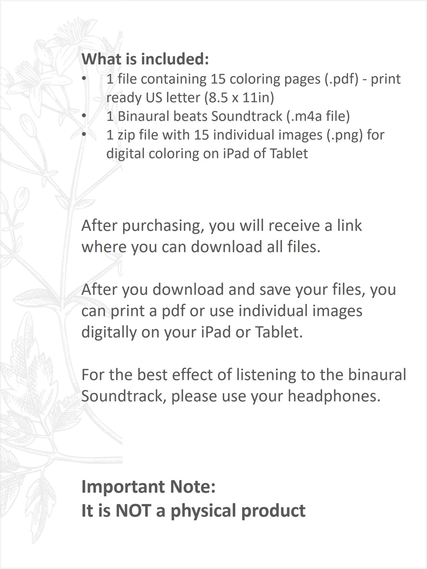 Printable Coloring pages with a Sound bath – Vintage Edition