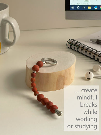 Red Jasper Meditation & Breathing Beads - Courage & Endurance