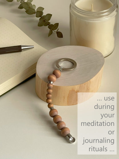 Wood Meditation & Breathing Beads - Comfort & Connection
