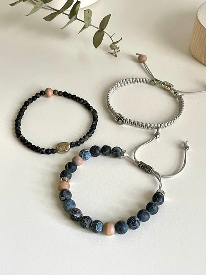 Moon, Water, Stone - Intention Bracelets