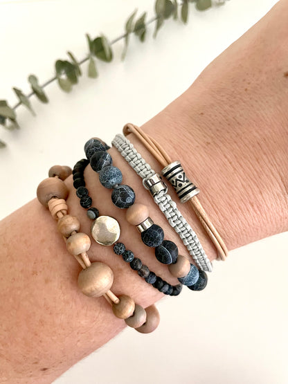 Moon, Water, Stone - Intention Bracelets