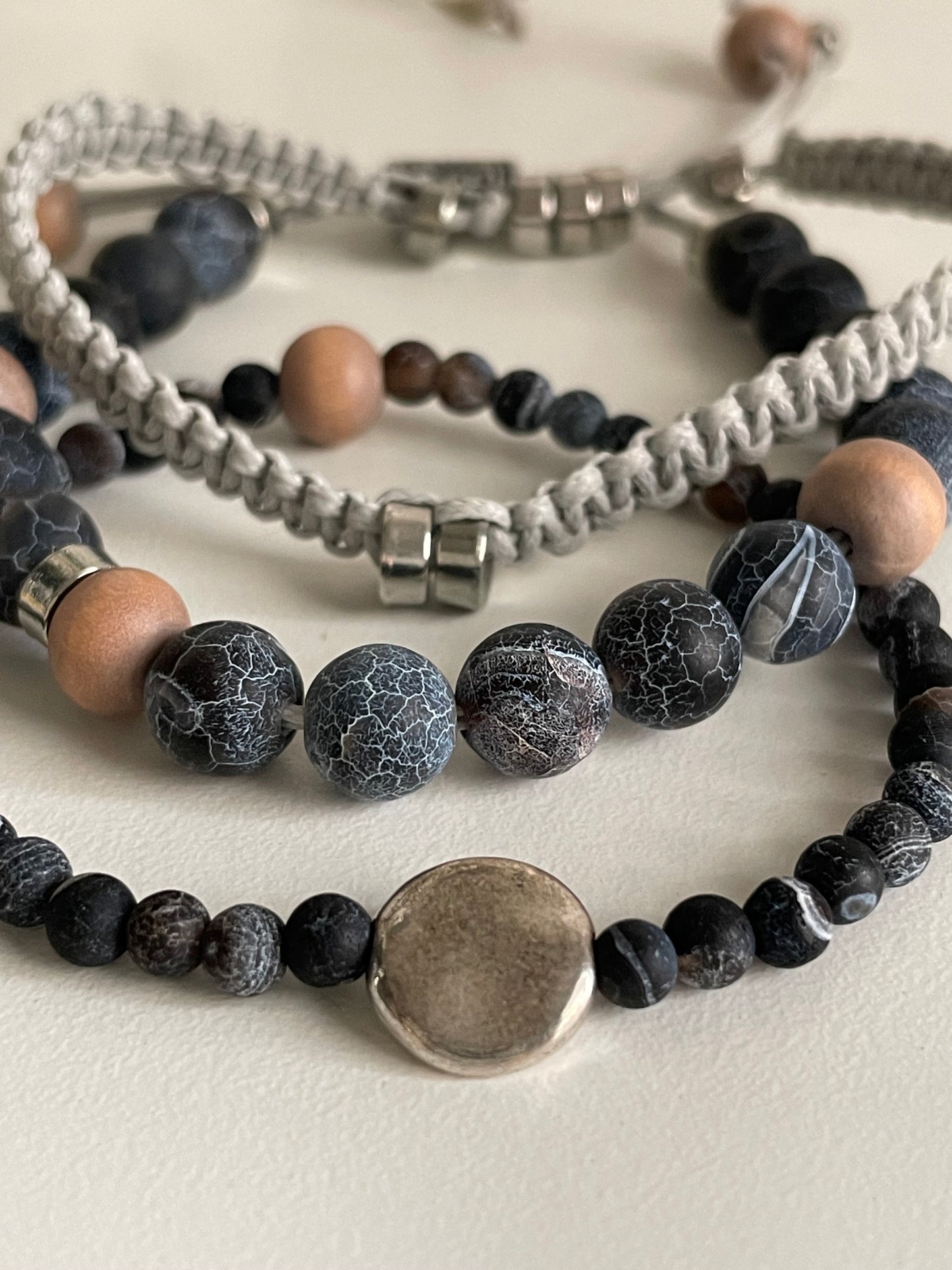 Moon, Water, Stone - Intention Bracelets