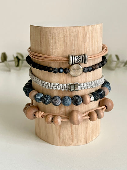 Moon, Water, Stone - Intention Bracelets